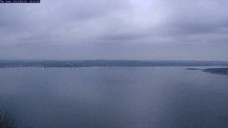 Lake Travis webcam, February 21, 2016 5:30 PM CT
