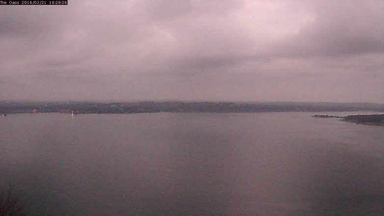Lake Travis webcam, February 21, 2016 5:35 PM CT