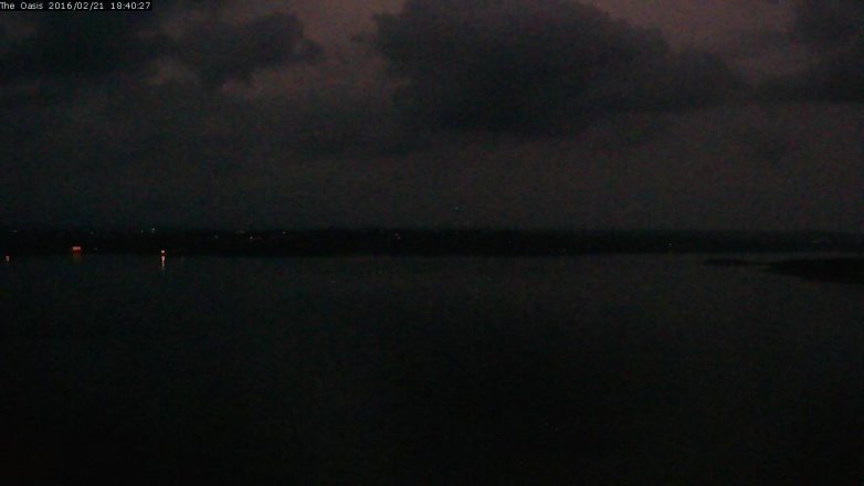 Lake Travis webcam, February 21, 2016 5:45 PM CT