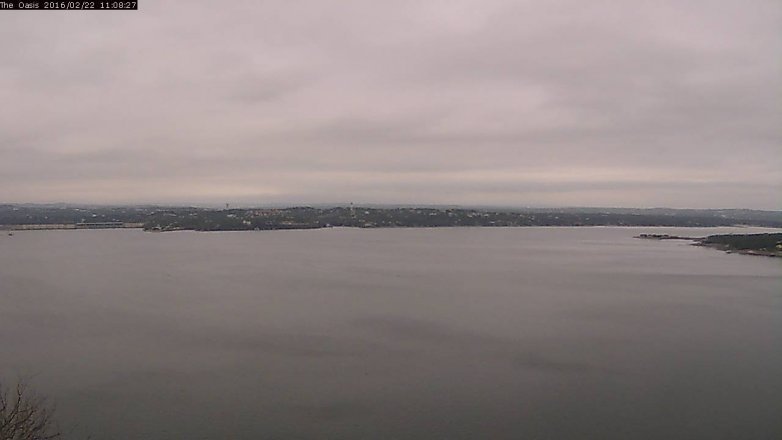 Lake Travis webcam, February 22, 2016 10:15 AM CT