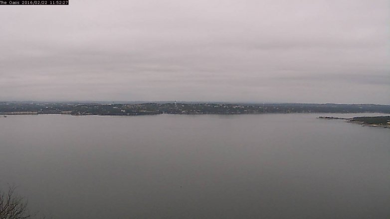 Lake Travis webcam, February 22, 2016 11:00 AM CT