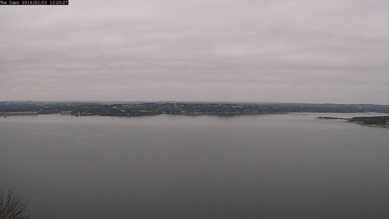 Lake Travis webcam, February 22, 2016 11:25 AM CT