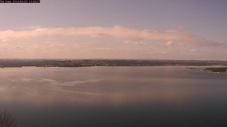 Lake Travis webcam, February 22, 2016 12:35 PM CT