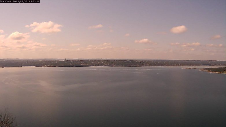 Lake Travis webcam, February 22, 2016 1:00 PM CT