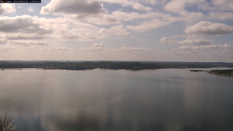 Lake Travis webcam, February 22, 2016 2:00 PM CT