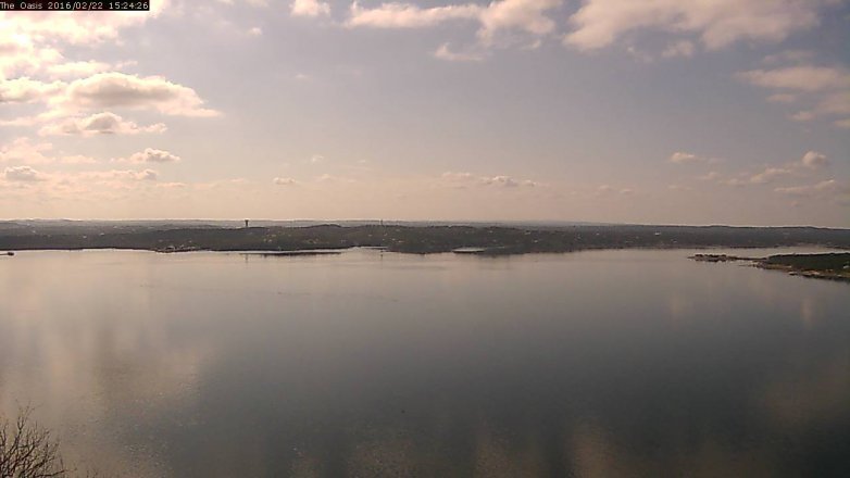Lake Travis webcam, February 22, 2016 2:30 PM CT