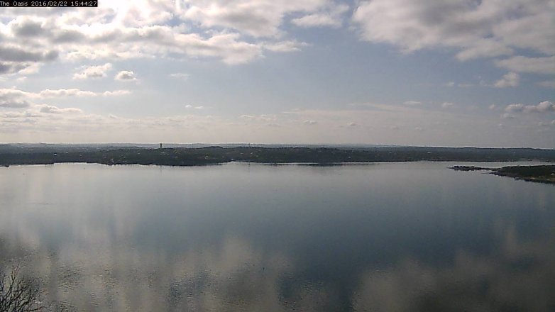 Lake Travis webcam, February 22, 2016 2:50 PM CT
