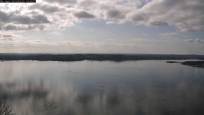 Lake Travis webcam, February 22, 2016 3:05 PM CT