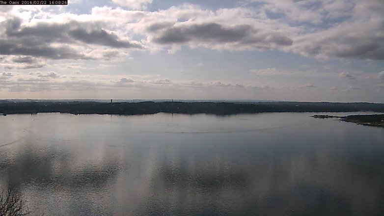 Lake Travis webcam, February 22, 2016 3:15 PM CT