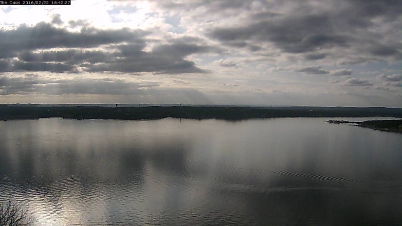 Lake Travis webcam, February 22, 2016 3:50 PM CT