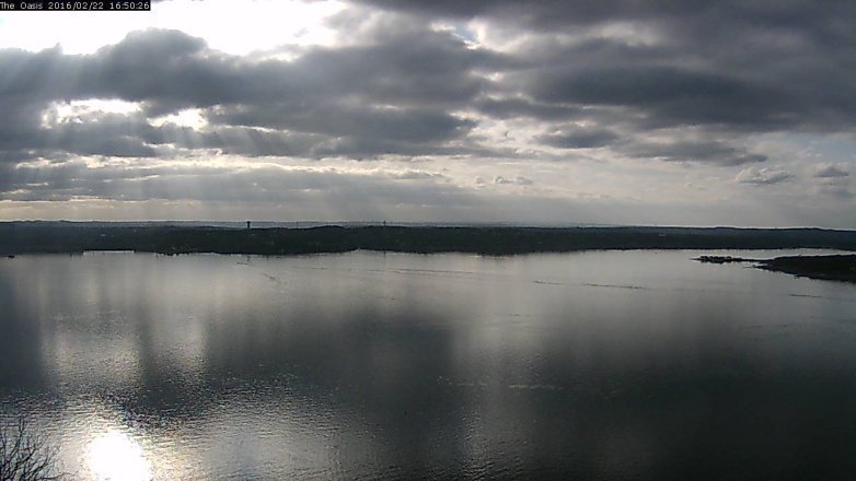 Lake Travis webcam, February 22, 2016 3:55 PM CT
