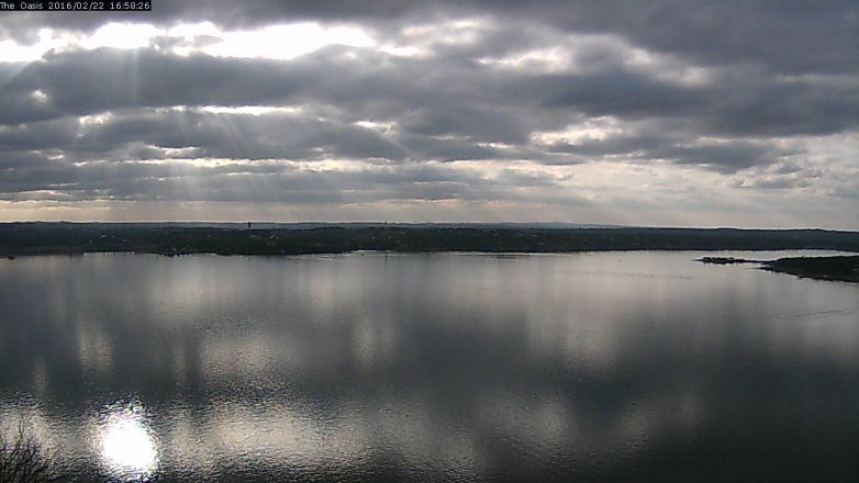 Lake Travis webcam, February 22, 2016 4:05 PM CT