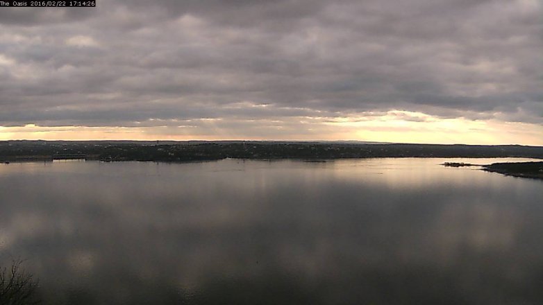 Lake Travis webcam, February 22, 2016 4:20 PM CT
