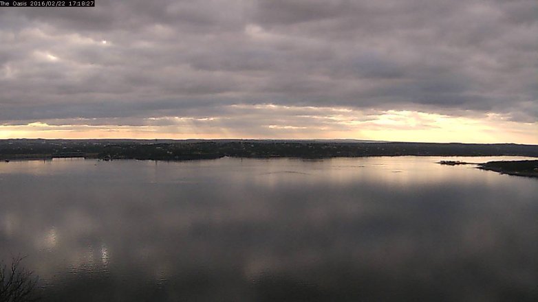 Lake Travis webcam, February 22, 2016 4:25 PM CT
