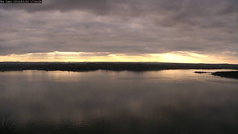 Lake Travis webcam, February 22, 2016 4:40 PM CT