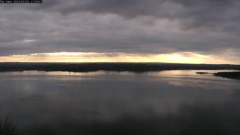 Lake Travis webcam, February 22, 2016 4:45 PM CT
