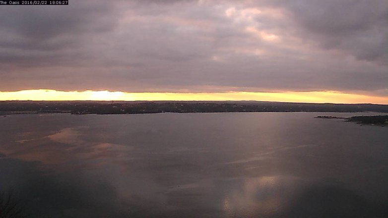 Lake Travis webcam, February 22, 2016 5:10 PM CT