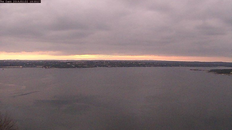 Lake Travis webcam, February 22, 2016 5:35 PM CT