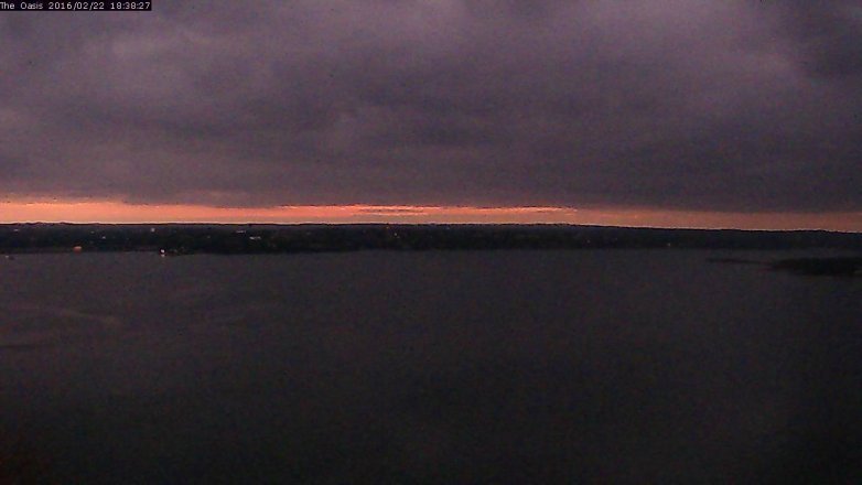 Lake Travis webcam, February 22, 2016 5:45 PM CT