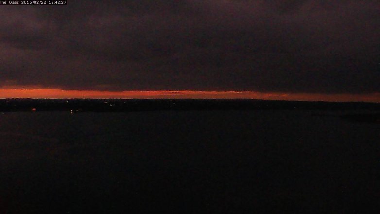 Lake Travis webcam, February 22, 2016 5:50 PM CT