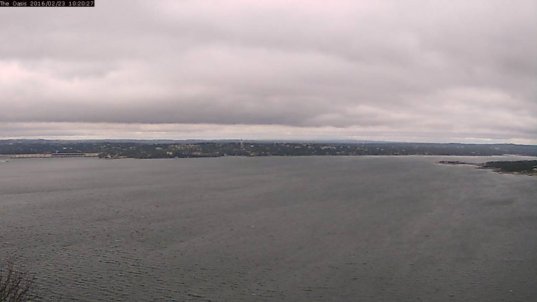 Lake Travis webcam, February 23, 2016 9:25 AM CT