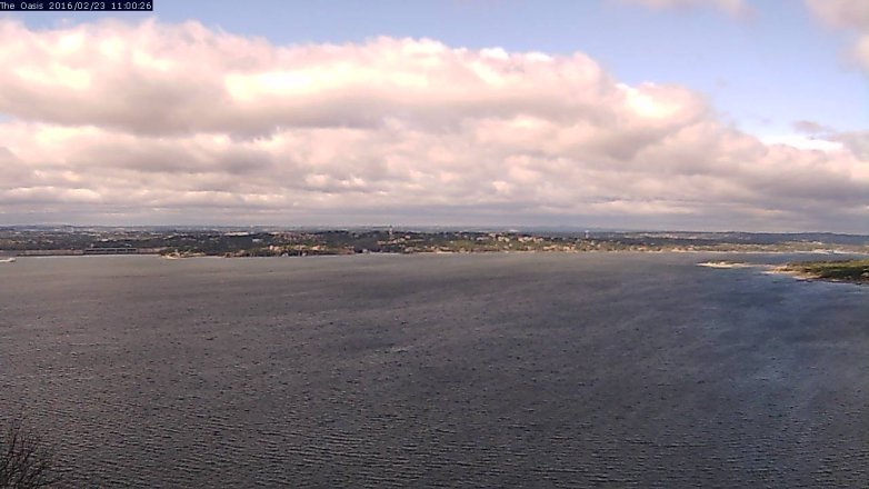 Lake Travis webcam, February 23, 2016 10:05 AM CT