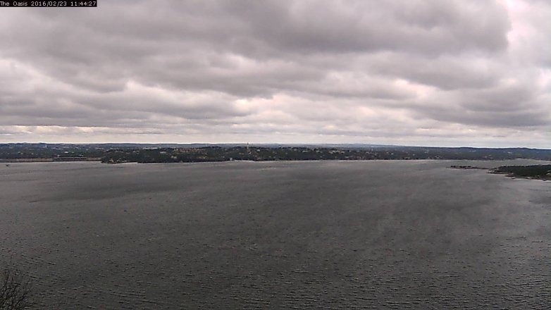 Lake Travis webcam, February 23, 2016 10:50 AM CT