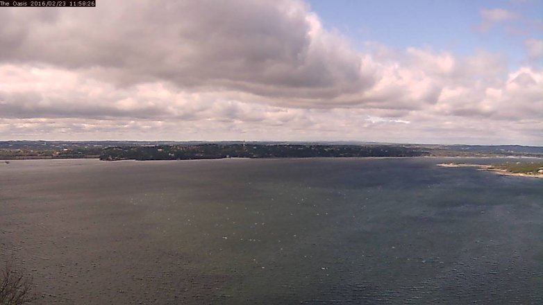 Lake Travis webcam, February 23, 2016 11:05 AM CT