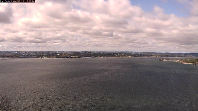 Lake Travis webcam, February 23, 2016 11:15 AM CT