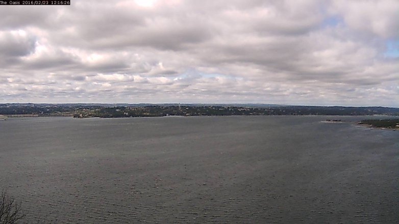 Lake Travis webcam, February 23, 2016 11:25 AM CT