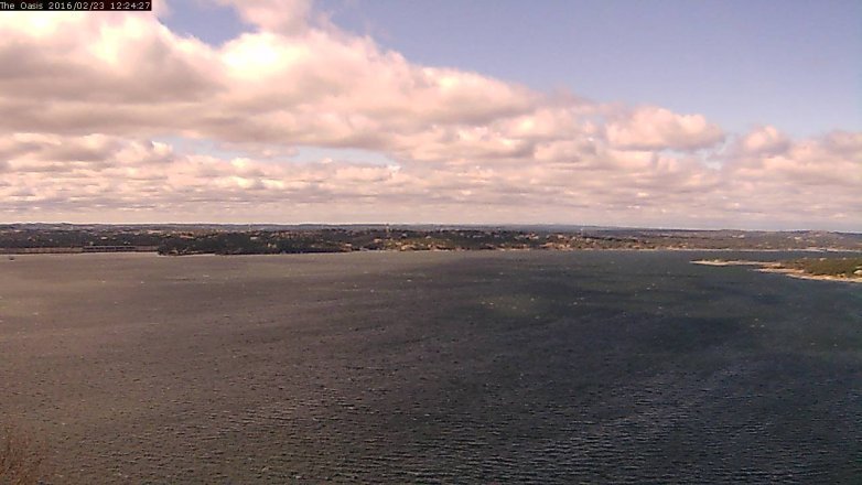 Lake Travis webcam, February 23, 2016 11:30 AM CT