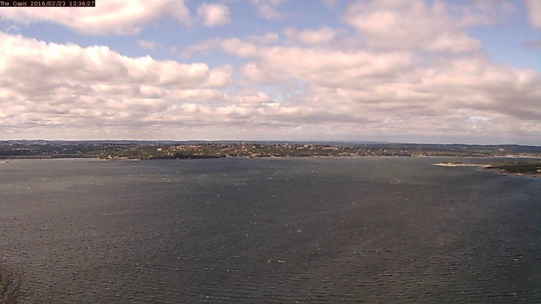 Lake Travis webcam, February 23, 2016 11:40 AM CT