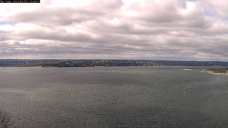 Lake Travis webcam, February 23, 2016 12:15 PM CT