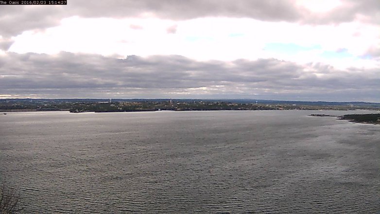 Lake Travis webcam, February 23, 2016 2:20 PM CT