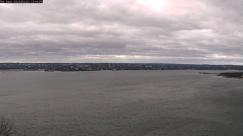 Lake Travis webcam, February 23, 2016 2:50 PM CT