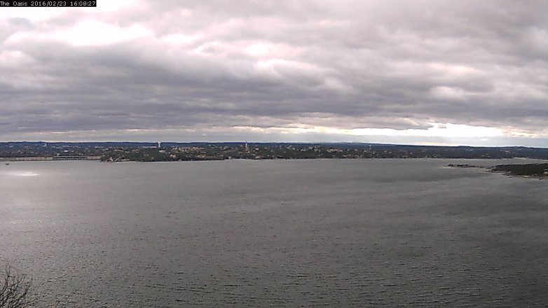 Lake Travis webcam, February 23, 2016 3:15 PM CT