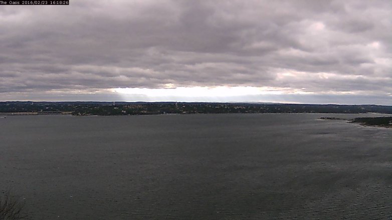 Lake Travis webcam, February 23, 2016 3:25 PM CT