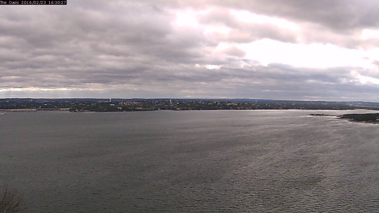 Lake Travis webcam, February 23, 2016 3:35 PM CT