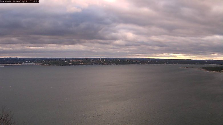 Lake Travis webcam, February 23, 2016 4:45 PM CT