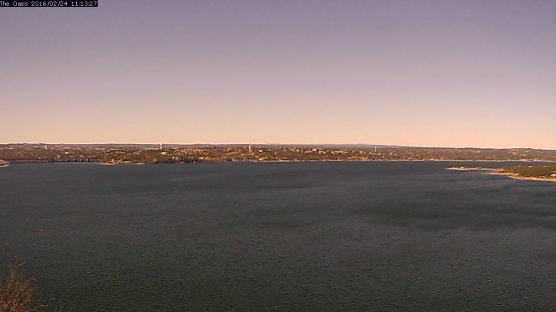 Lake Travis webcam, February 24, 2016 10:20 AM CT