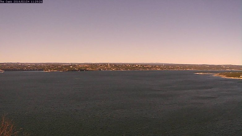 Lake Travis webcam, February 24, 2016 10:35 AM CT