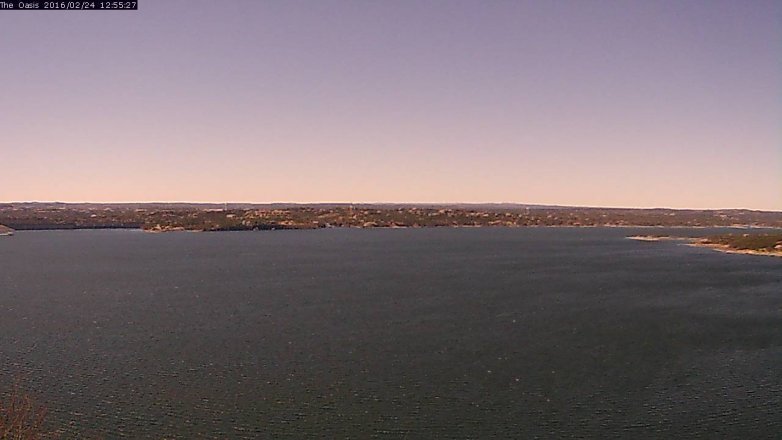 Lake Travis webcam, February 24, 2016 12:00 PM CT