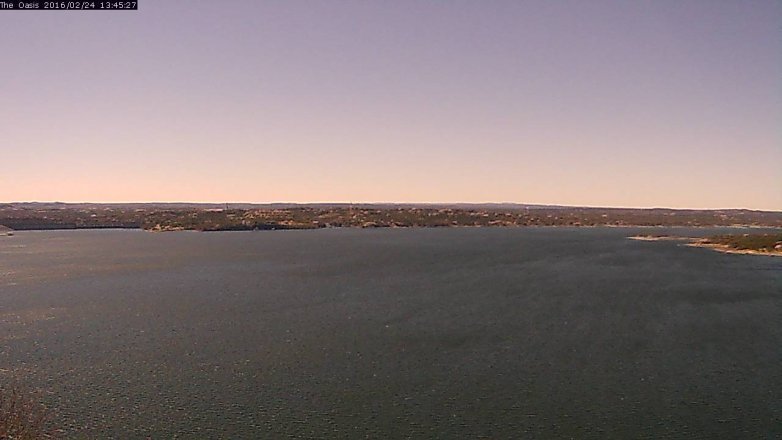Lake Travis webcam, February 24, 2016 12:50 PM CT