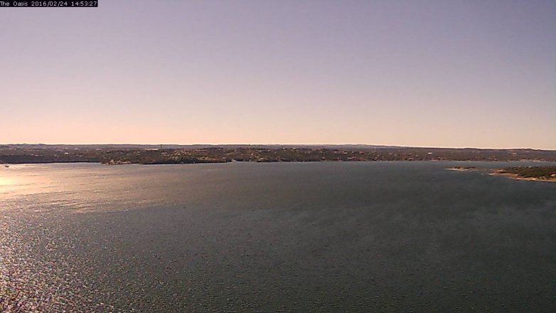 Lake Travis webcam, February 24, 2016 2:00 PM CT