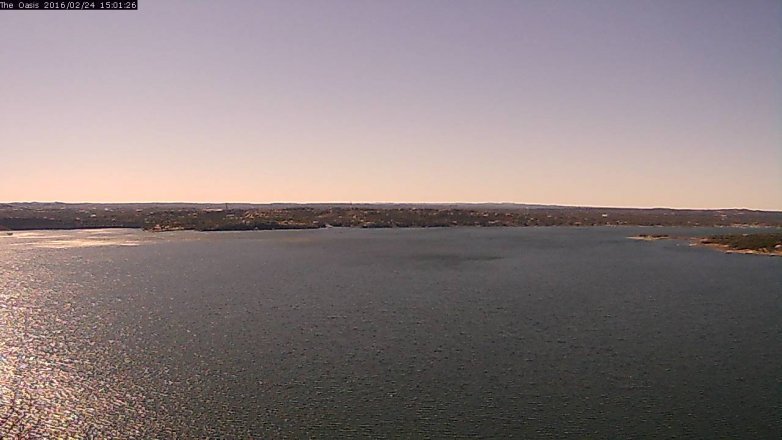 Lake Travis webcam, February 24, 2016 2:05 PM CT