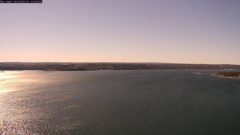 Lake Travis webcam, February 24, 2016 2:15 PM CT