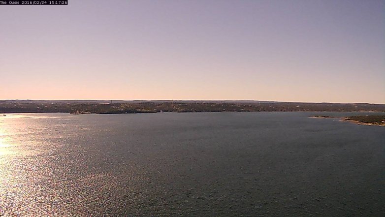 Lake Travis webcam, February 24, 2016 2:25 PM CT