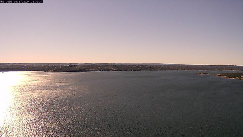 Lake Travis webcam, February 24, 2016 2:40 PM CT