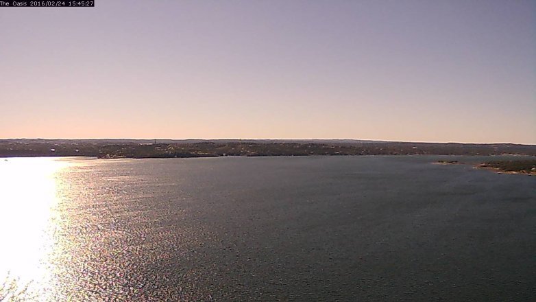 Lake Travis webcam, February 24, 2016 2:50 PM CT