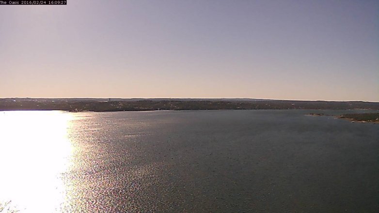 Lake Travis webcam, February 24, 2016 3:15 PM CT